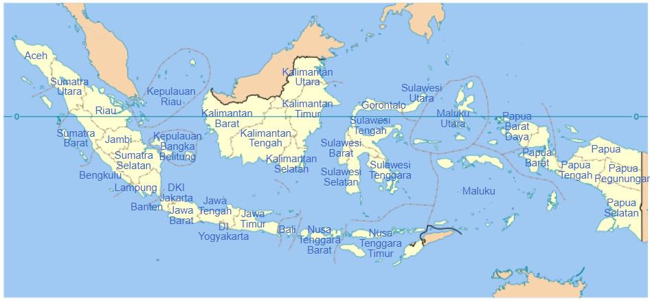Peta 38 Provinsi Indonesia